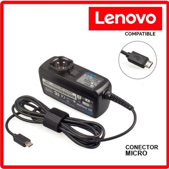 Cargador TABLET LENOVO | 5.2V / 2.2A | MICRO LENOVO 01526