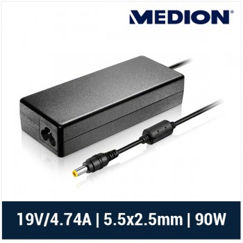 CARGADOR MEDION COMPATIBLE | 19V / 4.74A | 5.5 x 2.5mm | 90W