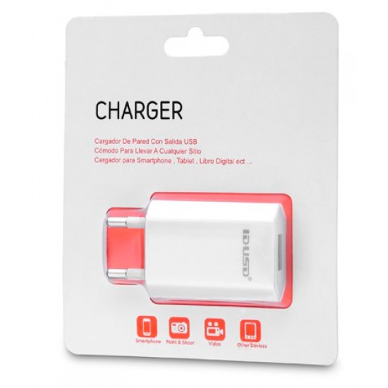 CARGADOR USB 1A BLANCO | 6204B IDUSD 03956 