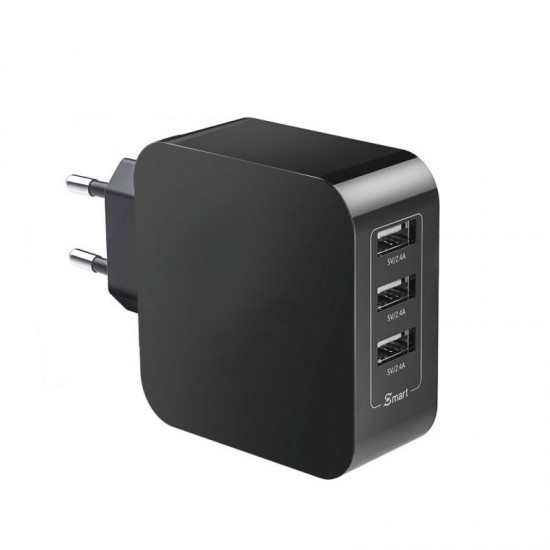 CARGADOR 3 PUERTOS 5V / 6A | 3 x USB 2.4A OEM 07746