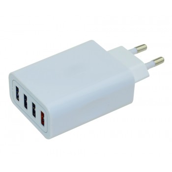 CARGADOR 4 PUERTOS 5V / 5.0A | 4 x USB 2.4A 25W
