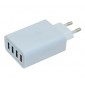 CARGADOR 4 PUERTOS 5V / 5.0A | 4 x USB 2.4A 25W OEM 07747