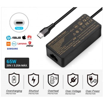 CARGADOR COMPATIBLE 65W TIPO C