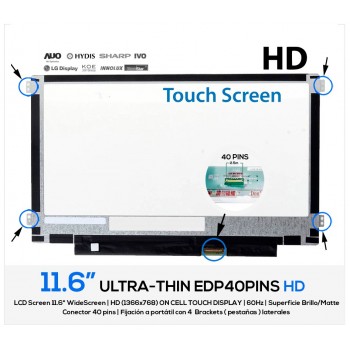 PANTALLA 11.6" | AUO B116XAK01.2