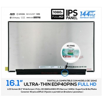 PANTALLA 16.1" | BOE NV161FHM-NX2