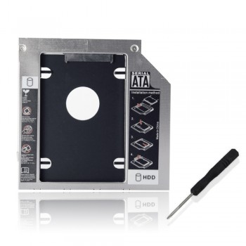 ADAPTADOR INTERNO DISCO 2.5" SATA 12.7MM | SUSTITUYE UNIDAD OPTICA 