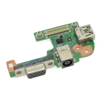 Placa con Conector Corriente DC Jack , puerto VGA y puerto USB | DELL | INSPIRON 15R