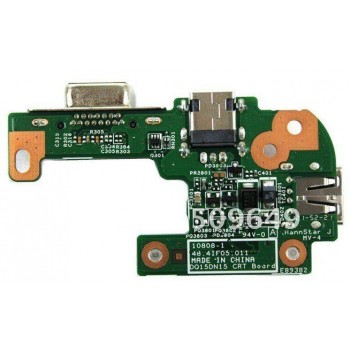 Placa con Conector Corriente DC Jack , puerto VGA y puerto USB | DELL | INSPIRON 15R