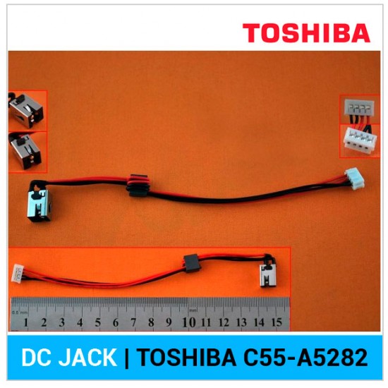 CONECTOR DE CORRIENTE CON CABLE | TOSHIBA SATELLITE C55-A5282 TOSHIBA 04432