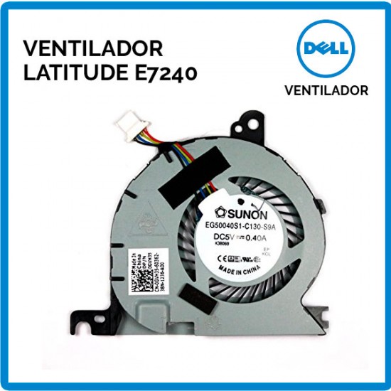 VENTILADOR CPU DELL LATITUDE E7240 SERIES DELL 03918