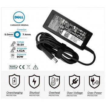CARGADOR DELL 90W ORIGINAL | 19.5V / 4.62A | 7.4 x 5.0mm