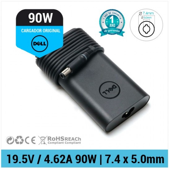 CARGADOR DELL ORIGINAL | 19.5V / 4.62A | 7.4 x 5.0mm | 90W DELL 10560