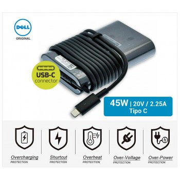 CARGADOR DELL ORIGINAL TIPO C | 5V/2A 20V/2.25A 45W 