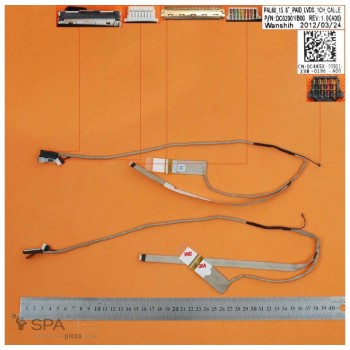CABLE FLEX DE PANTALLA DELL LATITUDE E6520 SERIES | PAL60 0C4K5X DC02001IB00 DC02C002W00