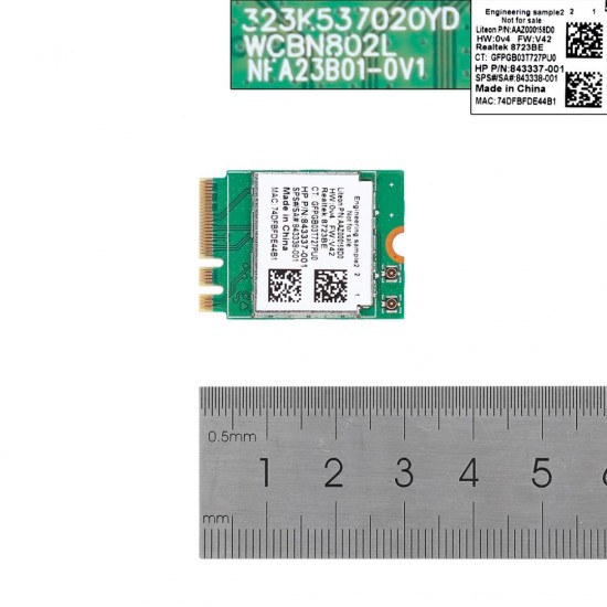 TARJETA WIFI 802.11B/G/N + BLUETOOTH 4.0 PARA PORTÁTILES DELL ACER ASUS TOSHIBA RTL8723BE DELL 13064