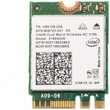 TARJETA WIRELESS HP INTEL WIRELESS 3165NGW 3165AC | 806723-001