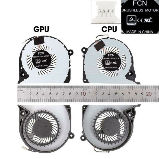PAR DE VENTILADORES CPU+GPU DELL INSPIRON G7 15-7000 7577 7588 G5-5587 SERIES | P72F 2JJCP FJQS DELL 34083