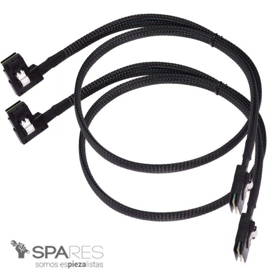 PAR DE CABLES SAS-A SAS-B SATA CABLE DELL POWEREDGE R610 R710 H700 | M246M 0M246M DELL 08091