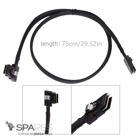 PAR DE CABLES SAS-A SAS-B SATA CABLE DELL POWEREDGE R610 R710 H700 | M246M 0M246M DELL 08091