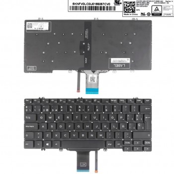 TECLADO ESPAÑOL PORTATIL DELL LATITUDE 7300 5310 5300 2 EN 1 SERIES CON RETROILUMINACION · 0DCJ6K PK132EQ1B21