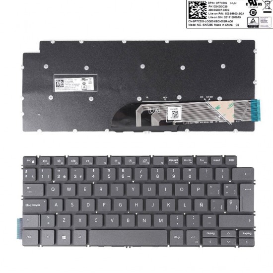 TECLADO ESPAÑOL DELL INSPIRON 13-5390 5391 7391 14-5490 5491 7491 5498 7490 5493 SERIES SIN FRAME | 0P7CDG PK132KD3C29 SG-98800-2GA