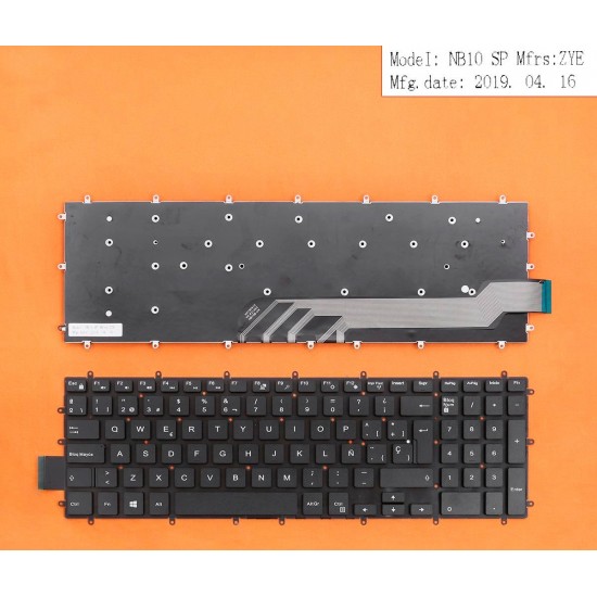 TECLADO DELL INSPIRON 15 7566 7567 5567 5568 SERIES | SIN FRAME DELL 09114