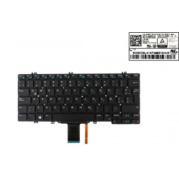 TECLADO LATINO DELL LATITUDE E5280 E5289 E7280 E7390 SERIES SIN MARCO RETROILUMINADO | LA 0W6T39 DLM16C86LAJ698