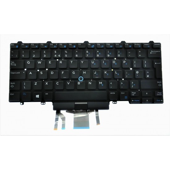 TECLADO DELL LATITUDE 5490 7490 SERIES RETROILUMINADO CON POINTSTICK | 9170J 09170J DELL 11666