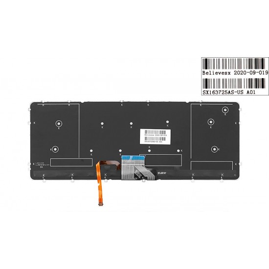 TECLADO DELL INGLES (US) PRECISION M3800 XPS 15 9530 SERIES RETROILUMINADO | 0WHYH8 WHYH8 0HYYWM PK130YI2A00 V143725AS1