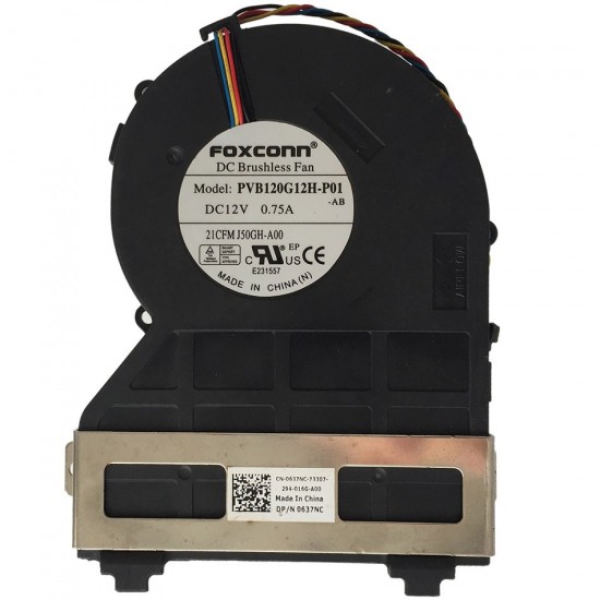 VENTILADOR CPU DELL OPTIPLEX 390 790 990 SERIES | PVB120G12H-P01 0J50GH 0637NC DELL 08313