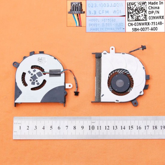 VENTILADOR CPU DELL INSPIRON 13 7359 SERIES | 03NWRX D4G8 0DW2RJ KSB0705HBA11 023.1001P.0011 DELL 08700