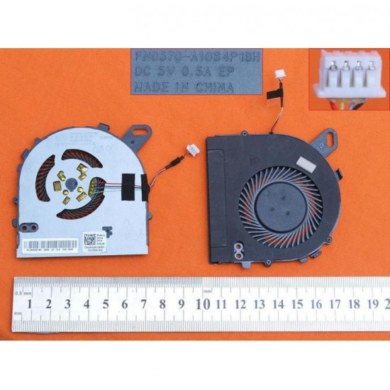 VENTILADOR CPU DELL INSPIRON 15 7560 VOSTRO 14 5468 5568 SERIES | DC28000ICR0 0W0J85 CN-0W0J85-GARX1-7C4-00YA-A00 DELL 09154