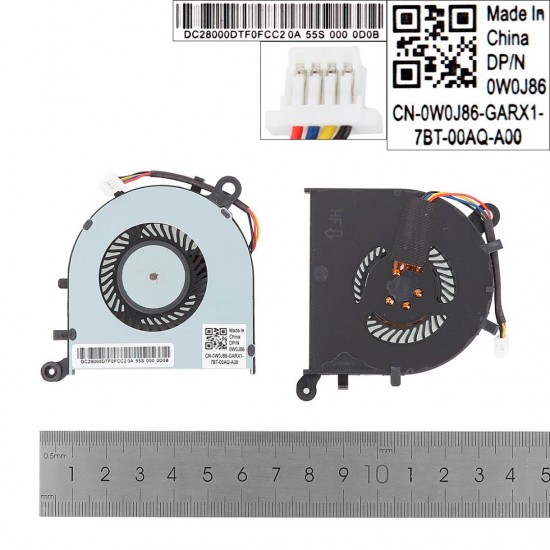 VENTILADOR CPU DELL XPS 13 9350 9343 9360 SERIES | P54G 0XHT5V DELL 04956