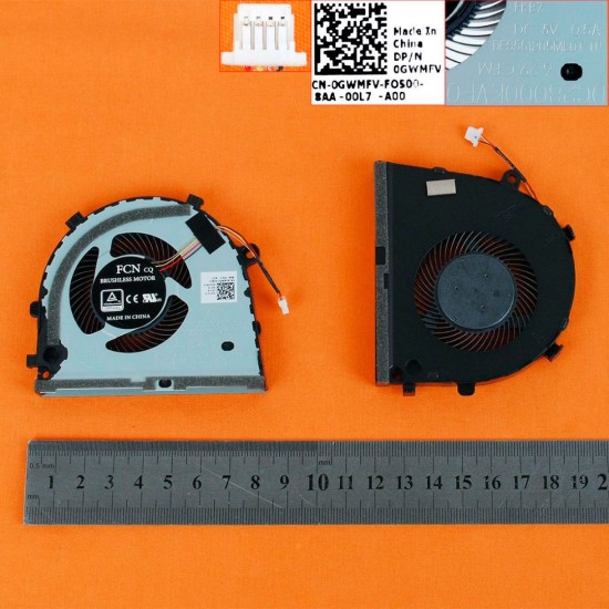 VENTILADOR GPU DELL G3 15 (3579) G5 15 (5587) SERIES | 0TJHF2 DFS481105F20T DC28000KUF0 DELL 08255