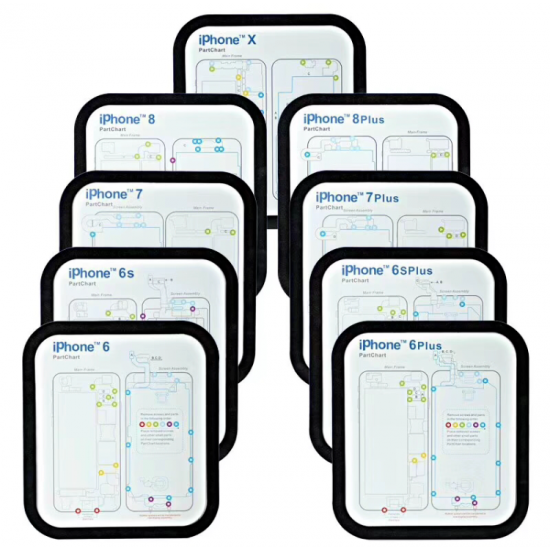 PATRON DE DESMONTAJE MAGNETICO PARA IPHONE X 8 8P 7 7P 6 6S 6P 6SP OEM 09038