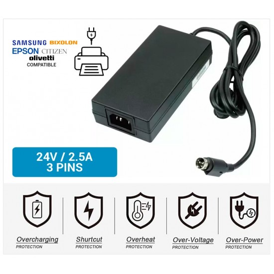 CARGADOR IMPRESORA DE TICKETS EPSON TM-T20II TM T20II C31CD52003 EPSON 03222C
