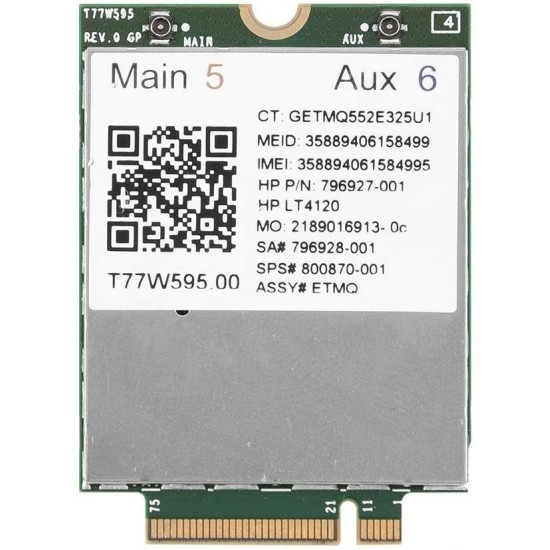TARJETA 4G WWAN HP SNAPDRAGON X5 LTE T77W595 | 800870-001 796928-001 HP 10924