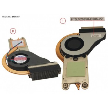 VENTILADOR CON DISIPADOR AIO FUJITSU ESPRIMO X923 X923-T X956 X956T SERIES | 34045369 V26898-B986-V2