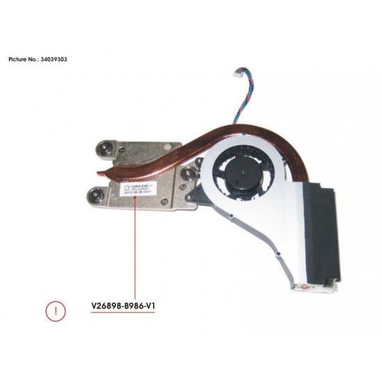 VENTILADOR CON DISIPADOR AIO FUJITSU ESPRIMO X923 X923-T X956 X956T SERIES | 34045369 V26898-B986-V2 FUJITSU 11560