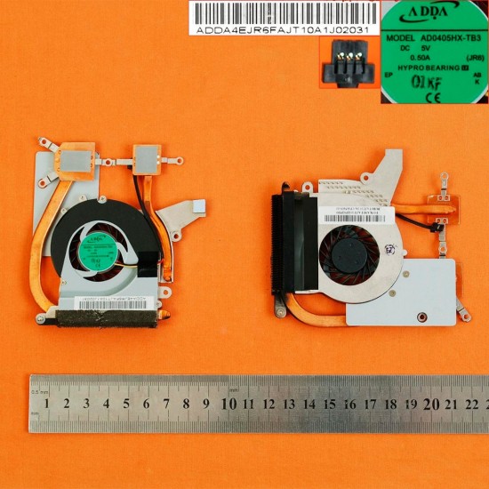 VENTILADOR CPU CON DISIPADOR FUJITSU LIFEBOOK P3010 P3110 P3010B P3110 P3010R SERIES | AD0405HX-TB3 FUJITSU 08432