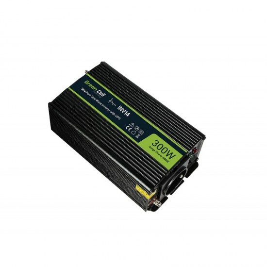 INVERSOR DE CORRIENTE PARA COCHE GREEN CELL DC24V-AC230V 600W PURE SINE WAVW | INV14 GREEN CELL 10064