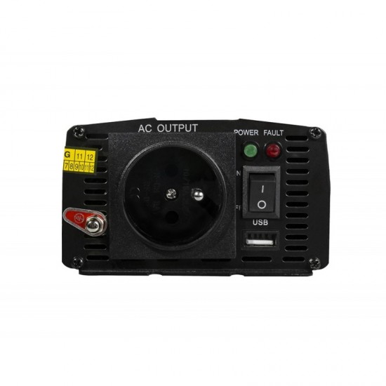 INVERSOR DE CORRIENTE PARA COCHE GREEN CELL DC24V-AC230V 600W PURE SINE WAVW | INV14 GREEN CELL 10064
