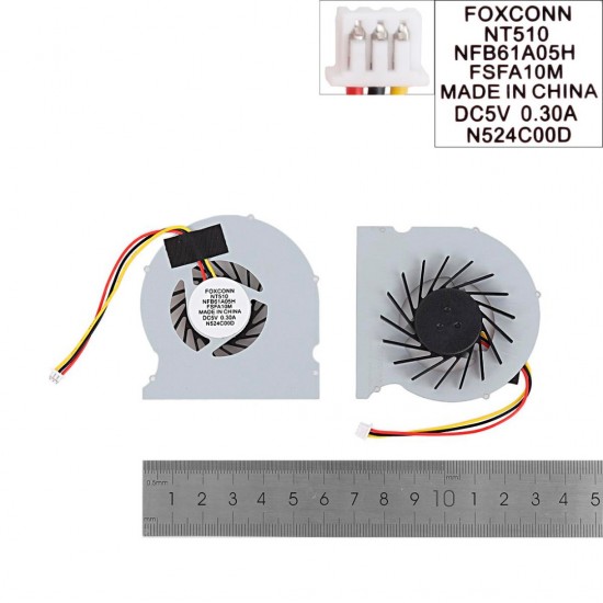 VENTILADOR CPU HAIER MINI 2 FOXCONN NT330I NT510 NT410 NT425 NT435 NT-A3700 SERIES HAIER 12228