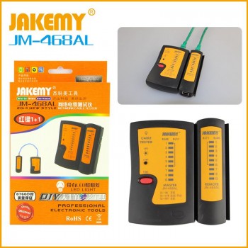 TESTER DE CABLE DE RED CON LUZ JAKEMY JM-468AL