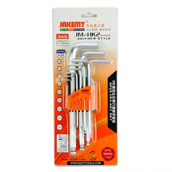 KIT DE LLAVES ALLEN | JAKEMY JM-HK2-1 JAKEMY 03765