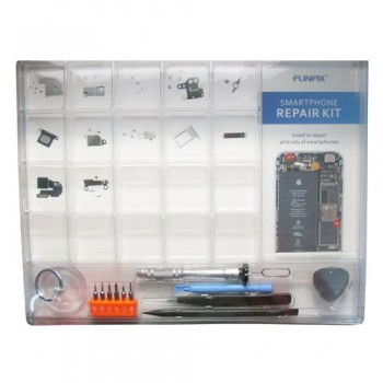 FUNFIX KIT DE REPARACIONES SMARTPHONES CON HERRAMIENTAS BÁSICAS Y ORGANIZADOR