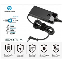 CARGADOR HP 200W ORIGINAL | 19.5V / 10.3A | 4.5 x 3.0mm