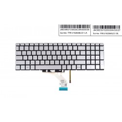 TECLADO LATINO HP 15-CW 15S-DU 15-DU 15-DY 15S-DY SERIES COLOR SILVER/PLATA  RETROILUMINADO | V162646LS1