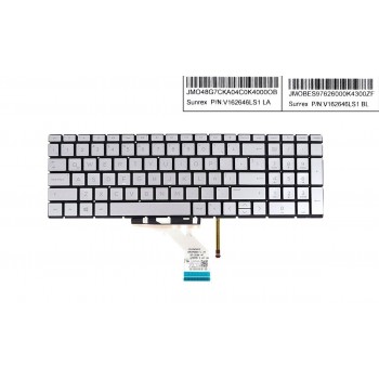 TECLADO LATINO HP 15-CW 15S-DU 15-DU 15-DY 15S-DY SERIES COLOR SILVER/PLATA  RETROILUMINADO | V162646LS1