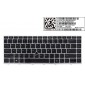 TECLADO INGLÉS HP PROBOOK 430 G5 440 G5 445 G5 SERIES CON MARCO GRIS CON RETROILUMINACION Y POINT STICK HP 32065